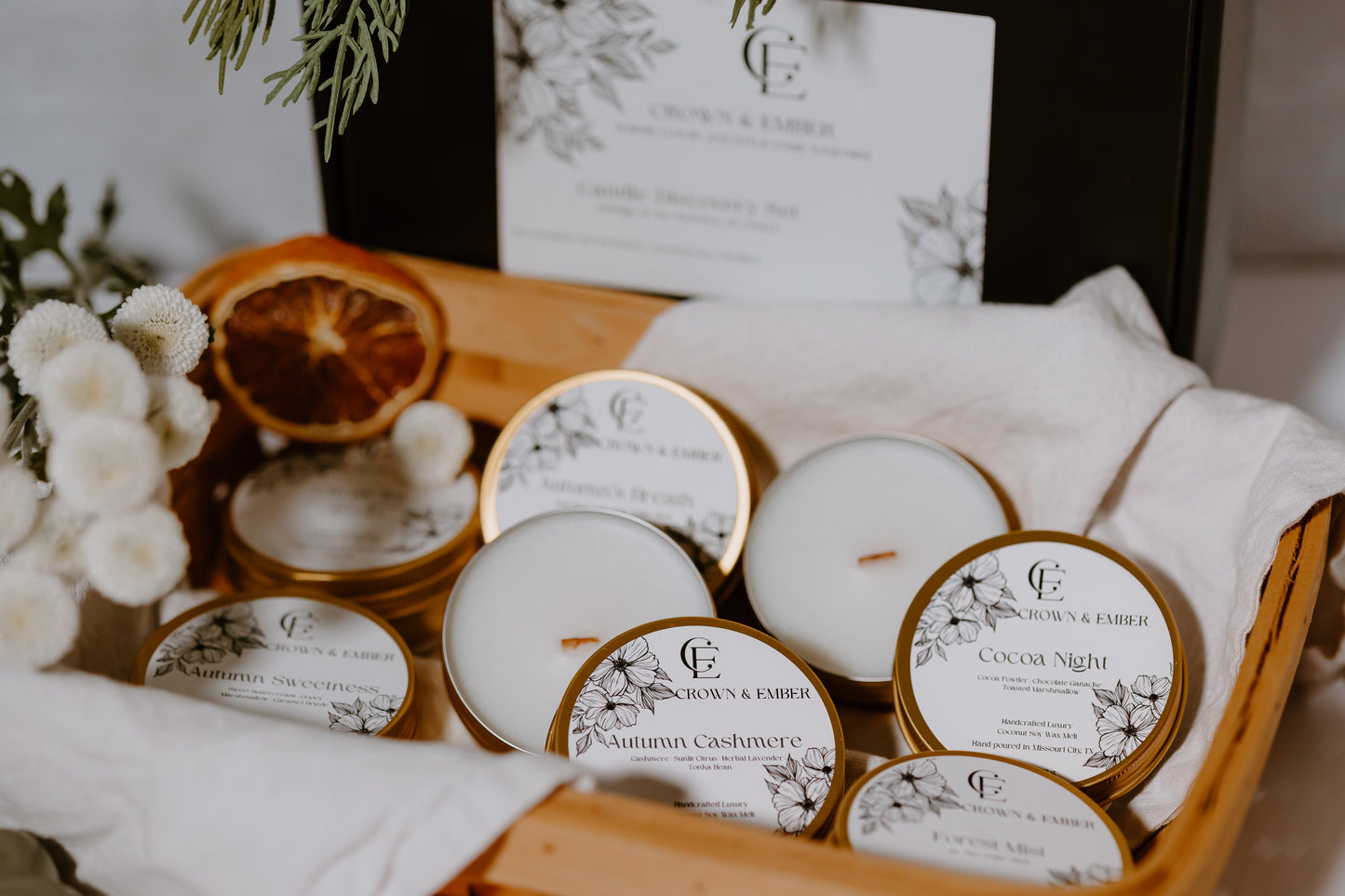 Candle Discovery Set (Mini Gold Candle Sampler)_Fall and Winter Edition