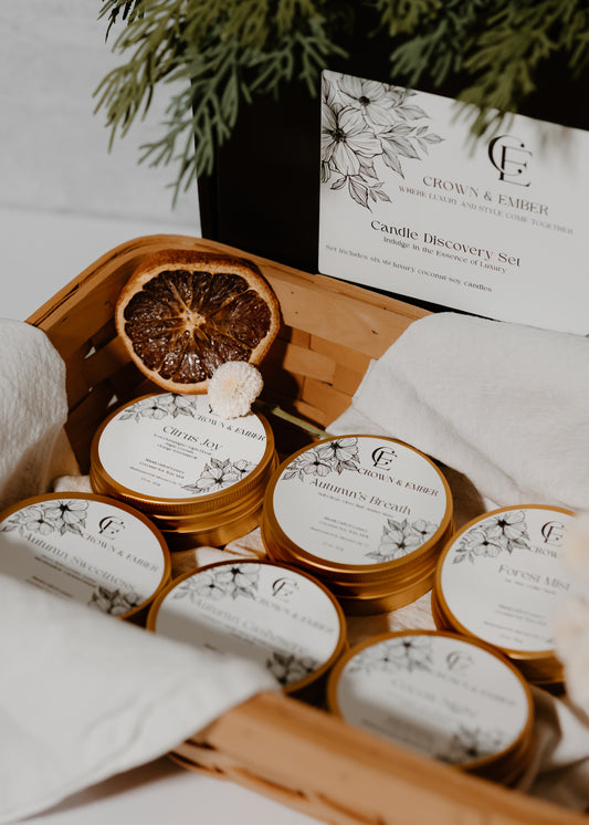 Candle Discovery Set (Mini Gold Candle Sampler)_Fall and Winter Edition