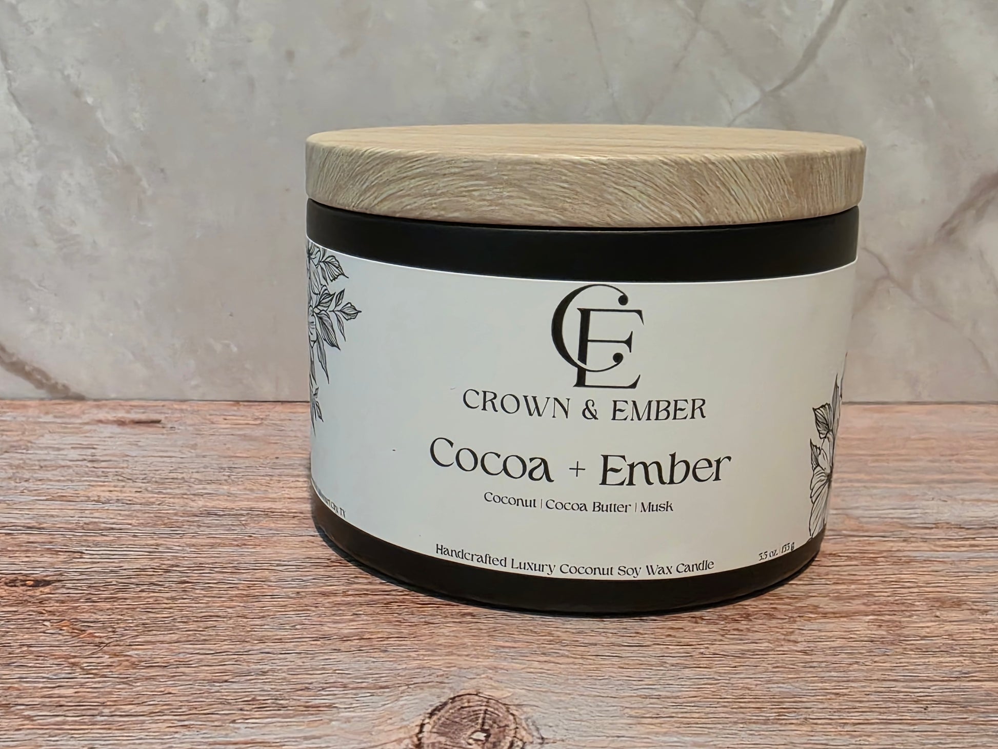 5.5-ounce Coconut-Soy Candle Tin