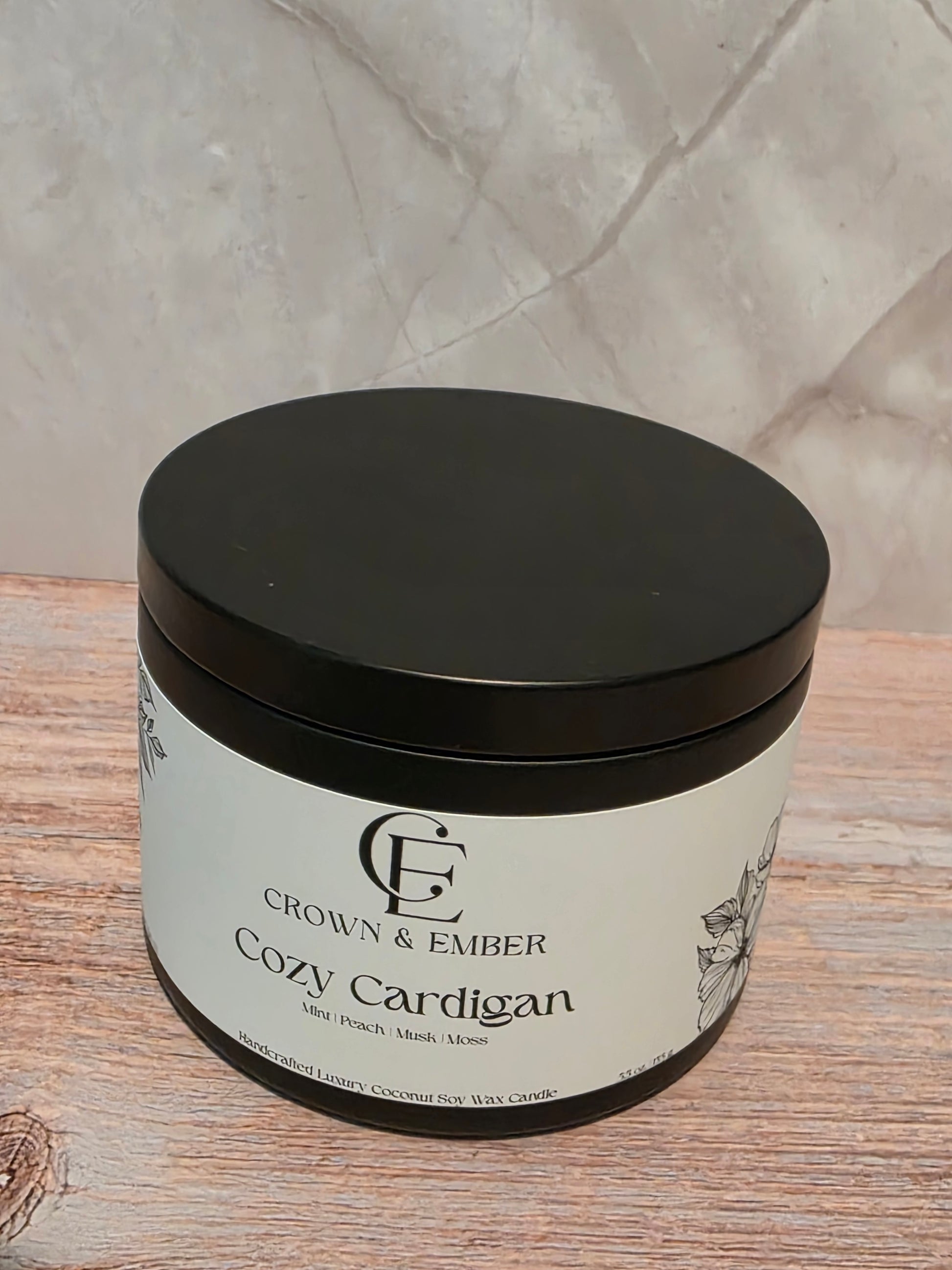 5.5-ounce Coconut-Soy Candle Tin