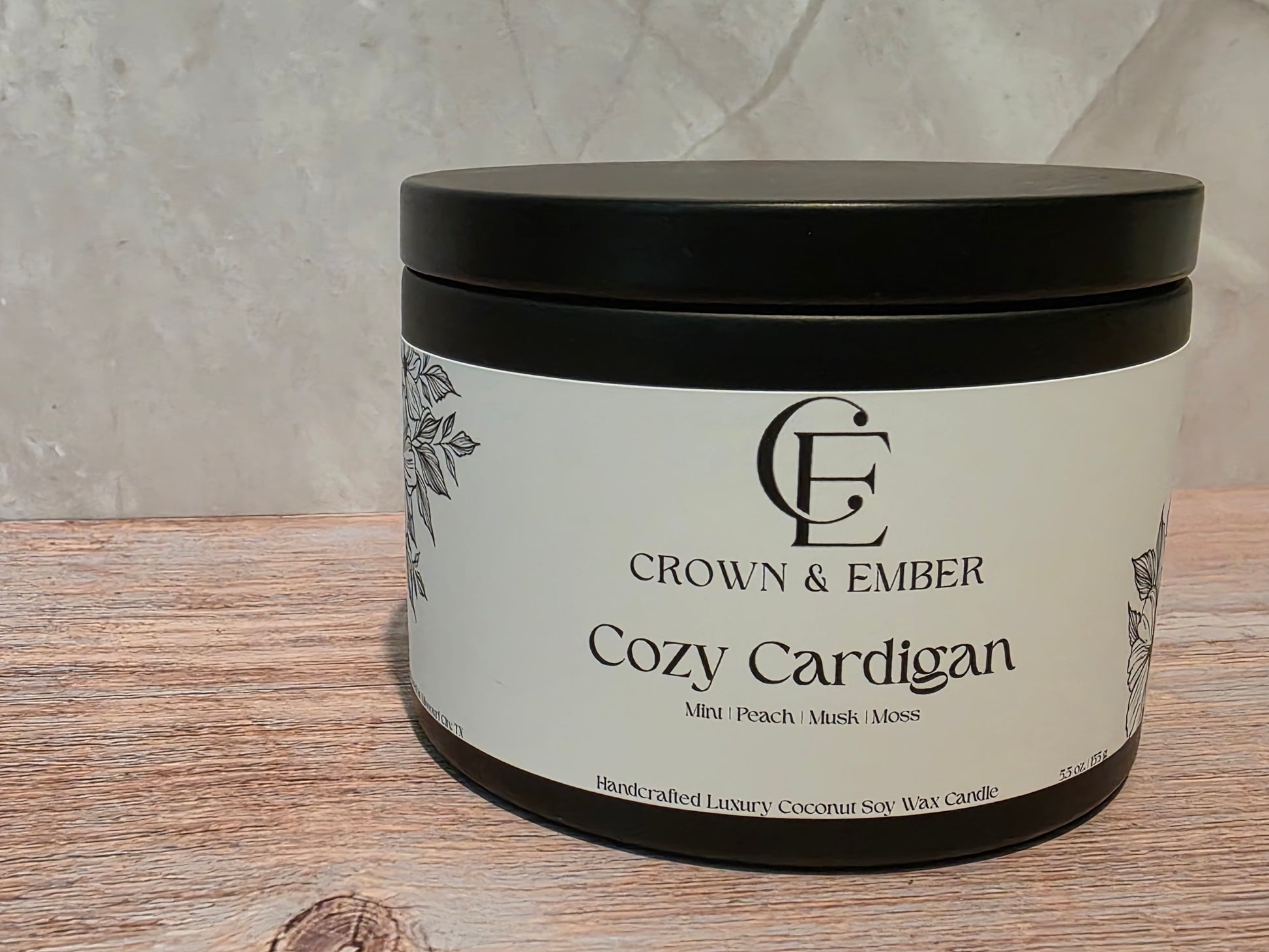 5.5-ounce Coconut-Soy Candle Tin