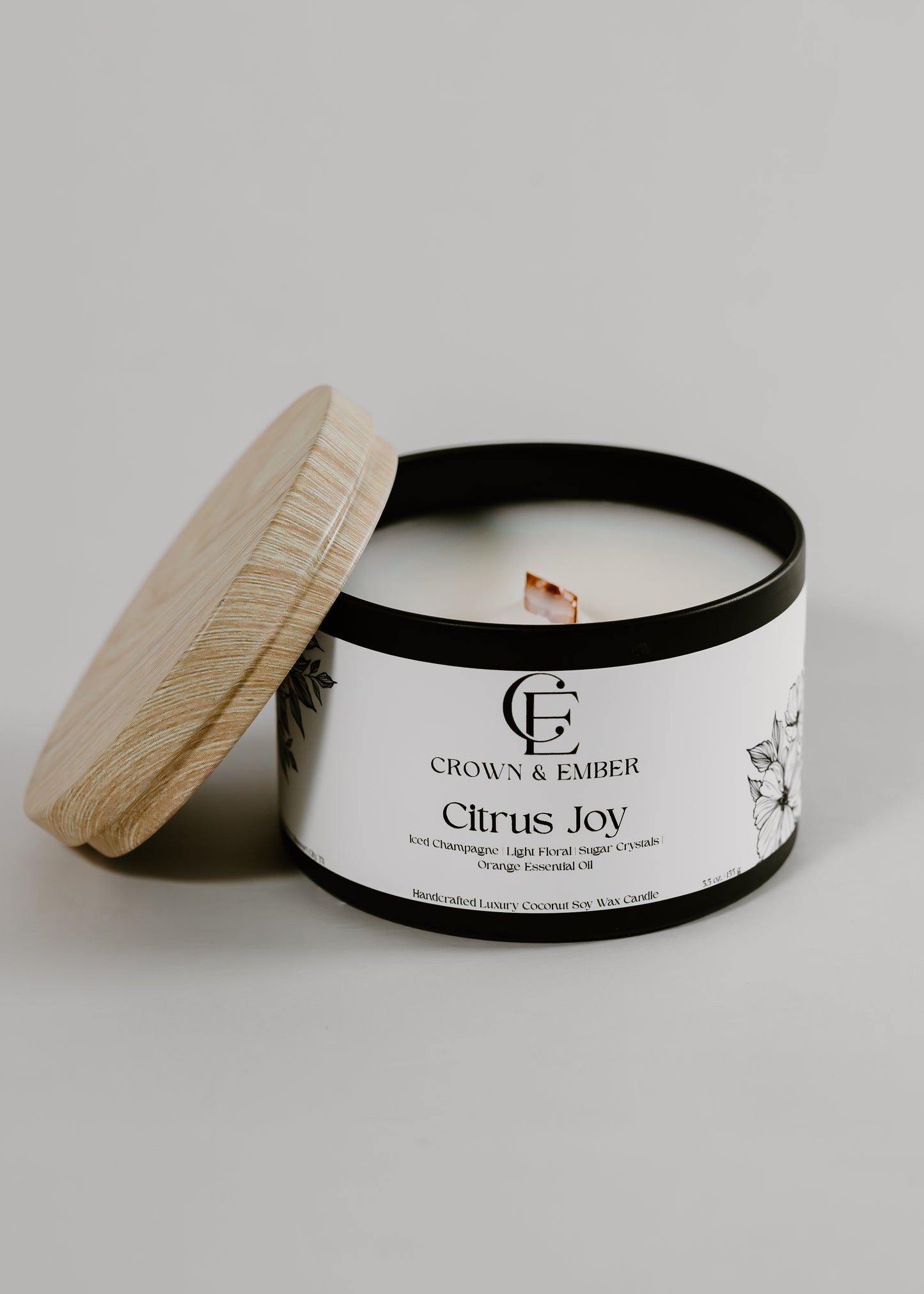 5.5-ounce Coconut-Soy Candle Tin_Fall & Winter Collection