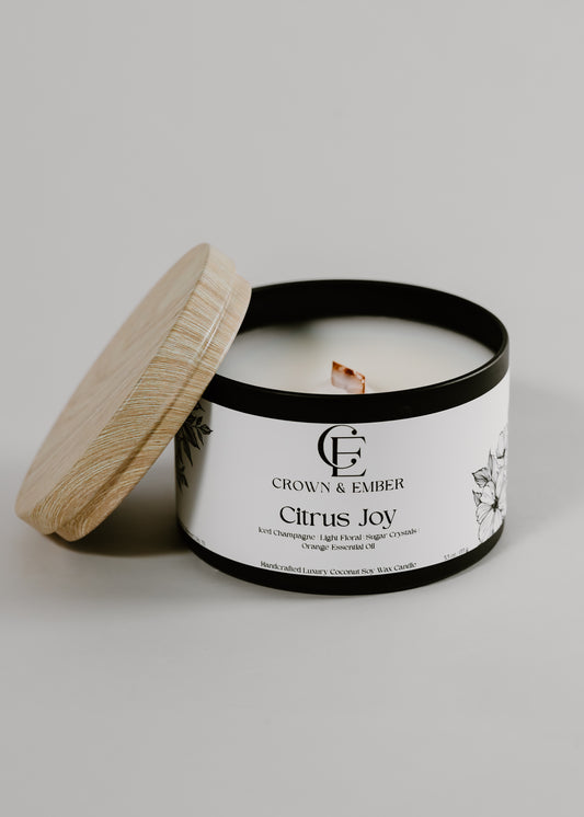 5.5-ounce Coconut-Soy Candle Tin_Fall & Winter Collection